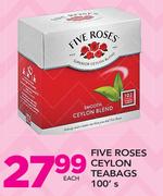 Five Roses Ceylon Teabags-100's