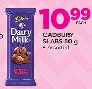 Cadbury Slabs Assorted-80g