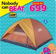 Campmaster Dome 300 Tent Repair Kit Included