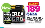 USN Crea Gro-440g Testo Gro-80's
