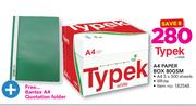 Typek A4 Paper Box 80 GSM Free Bantex A4 Quotation Folder
