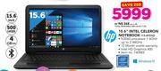  HP 15.6" Intel Celeron Notebook 15-AY032