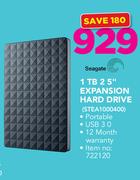 Seagate 1TB 2.5" Expansion Hard Drive STEA1000400