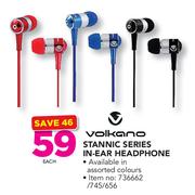 Volkano Stannic Series In Ear Headphone-Each