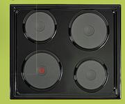Defy 60cm Solid Hob Black