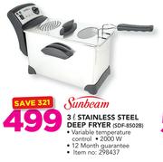 Sunbeam 3L Stainless Steel Deep Fryer 