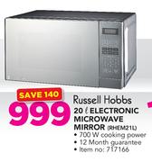 Russell Hobbs 20L Electronic Microwave Mirror 