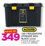 Addis 150Ltr Roughtote Storage Box Black 