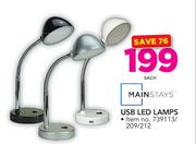 Mainstays USB LED Lamps-Each