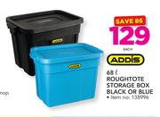 Addis 68Ltr Roughtote Storage Box Black Or Blue-Each