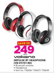 Special Volkano Impulse BT Headphone VB VH101 RD Each m.guzzle .za