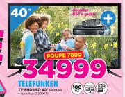 Telefunken TV FHD LED 40" 40J5000 e gratis DSTV Decoder