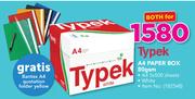 Typek A4 Paper Box 80 GSM e gratis Bantex A4 Quotation Folder Yellow