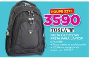 Tosca pasta de Costas preta para Laptop 