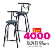 Banco de Bar giratório preto TC-por 2