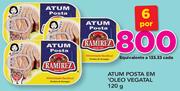Atum Posta em Oleo Vegetal-6x120g