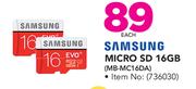 Samsung Micro SD 16GB MB-MC16DA-Each