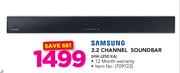 Samsung 2.2 Channel Soundbar HW-J250 XA