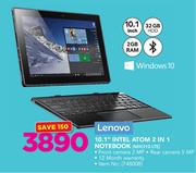 Lenovo 10.1" Intel Atom 2 In 1 Notebook MIIX310 LTE