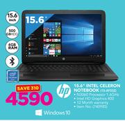 HP 15.6" Intel Celeron Notebook 15-AY032