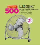 Logik 45cm Floor Fan FE-45C