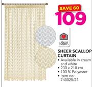 Always Home Sheer Scallop Curtain