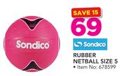 Sondico Rubber Netball Size 5