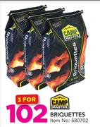 Campmaster Briquettes-For 3