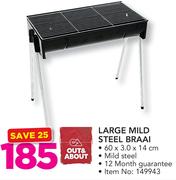 Out & About Large Mild Steel Braai
