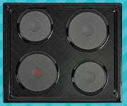 Defy 60cm Solid Hob Black DHD 332