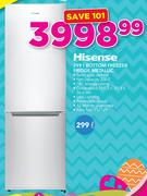 Hisense 299Ltr Bottom Freezer Fridge Metallic