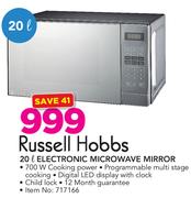 Russell Hobbs 20Ltr Electronic Microwave Mirror