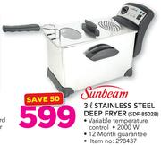 Sunbeam 3Ltr Stainless Steel Deep Fryer SDF-85028