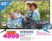 Samsung 40" FHD LED TV 40J5000 With Free DSTV Decoder (Excluding Installation)