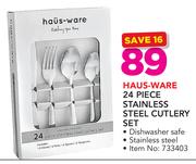 Haus-Ware 24 Piece Stainless Steel Cutlery Set