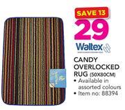 Waltex Candy Overlocked Rug 50x80cm