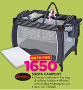 Chelino Siesta Campcot With Mattress-For Both