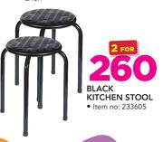 Black Kitchen Stool-For 2