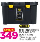 Addis 150Ltr Roughtote Storage Box Black IL5350