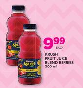 Krush Fruit Juice Blend Berries 500ml-Each