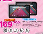Telefunken 10.1" 3G Tablet TEL 1013GIQA-Each
