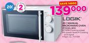 Logik 20Ltr Manual Microwave Oven P70H20L-SEW