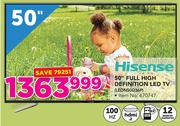 Hisense 50" FHD LED TV LEDN50D36P