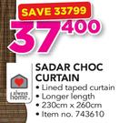 Always Home Sadar Choc Curtain
