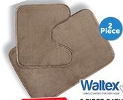 Waltex Single Bath Mat Set Luxury Foam-Per Set