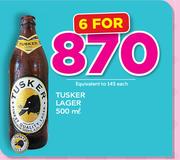Tusker Lager-6 x 500ml