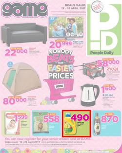 Game Kenya : Nobody Beats Our Easter Prices (13 Apr - 25 Apr 2017), page 1