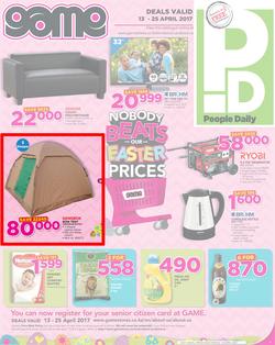 Game Kenya : Nobody Beats Our Easter Prices (13 Apr - 25 Apr 2017), page 1