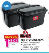 Big Jim 60Ltr Storage Box-Each