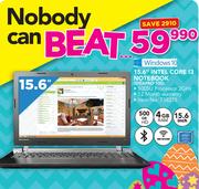 Lenovo 15.6" Intel Core i3 Notebook IDEAPAD 100
